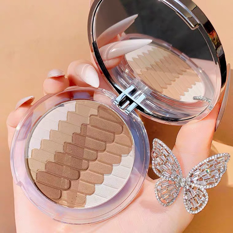 Bảng Highlight bắt sáng KAKASHOW Highlighting Powder xinh xắn XIXI Charm Fashion Mixed Color Cosmetic Powd KAKA23