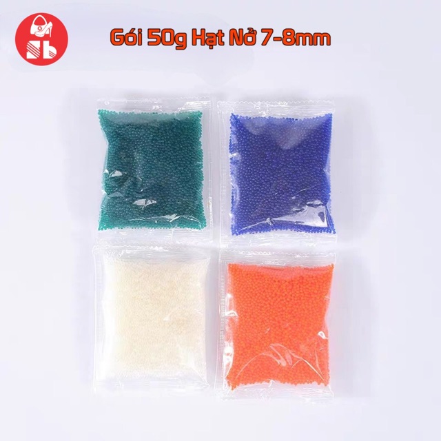 Gói chuẩn 50g HẠT NỞ 7mm 8mm slime xuất xứ Nhật Bản