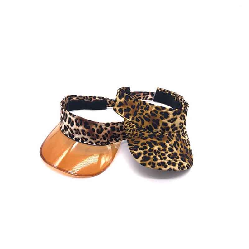 Wide-brimmed Leopard-patterned Top Hat for Women