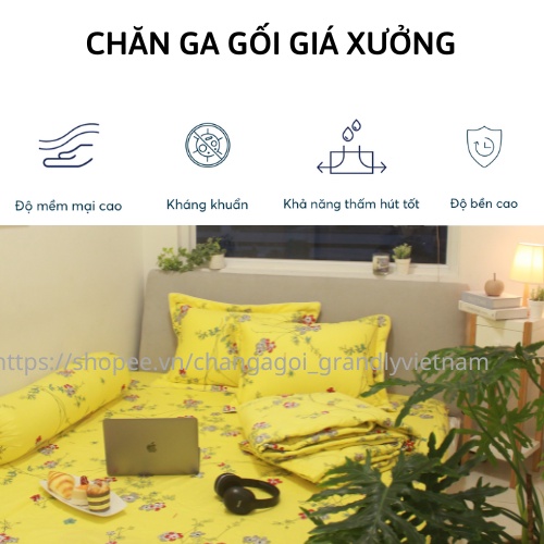 HÀNG TẬN XƯỞNG - BỘ CHĂN GA GỐI CHÍNH HÃNG VẢI BÔNG HOẠ TIẾT ĐA DẠNG, ĐỘC QUYỀN, SIÊU BỀN ĐẸP