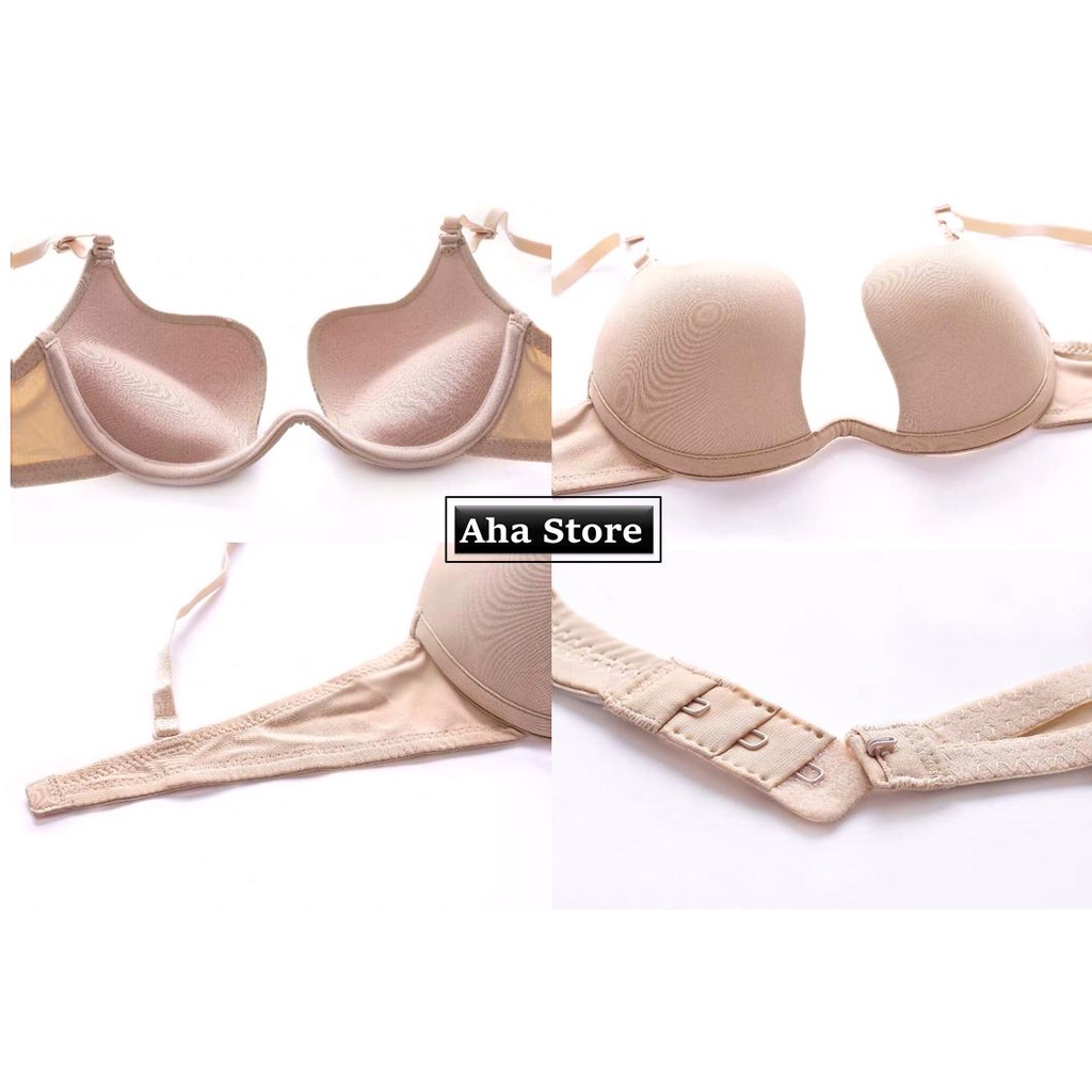 Áo lót nâng ngực có gọng khoét sâu AU02 chuyên dụng mặc váy áo hở lưng gợi cảm [Aha Store] | BigBuy360 - bigbuy360.vn