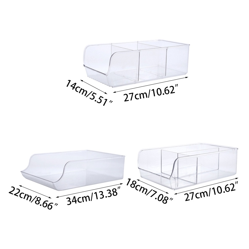 Hộp Đựng Lon Bia / Nước Ngọt Trong Suốt Có Thể Xếp Chồng Lên Nhau Tiện Dụng Cho Gia Đình