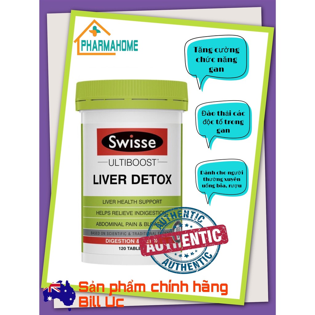 Viên uống hỗ trợ thải độc gan Swisse Liver Detox