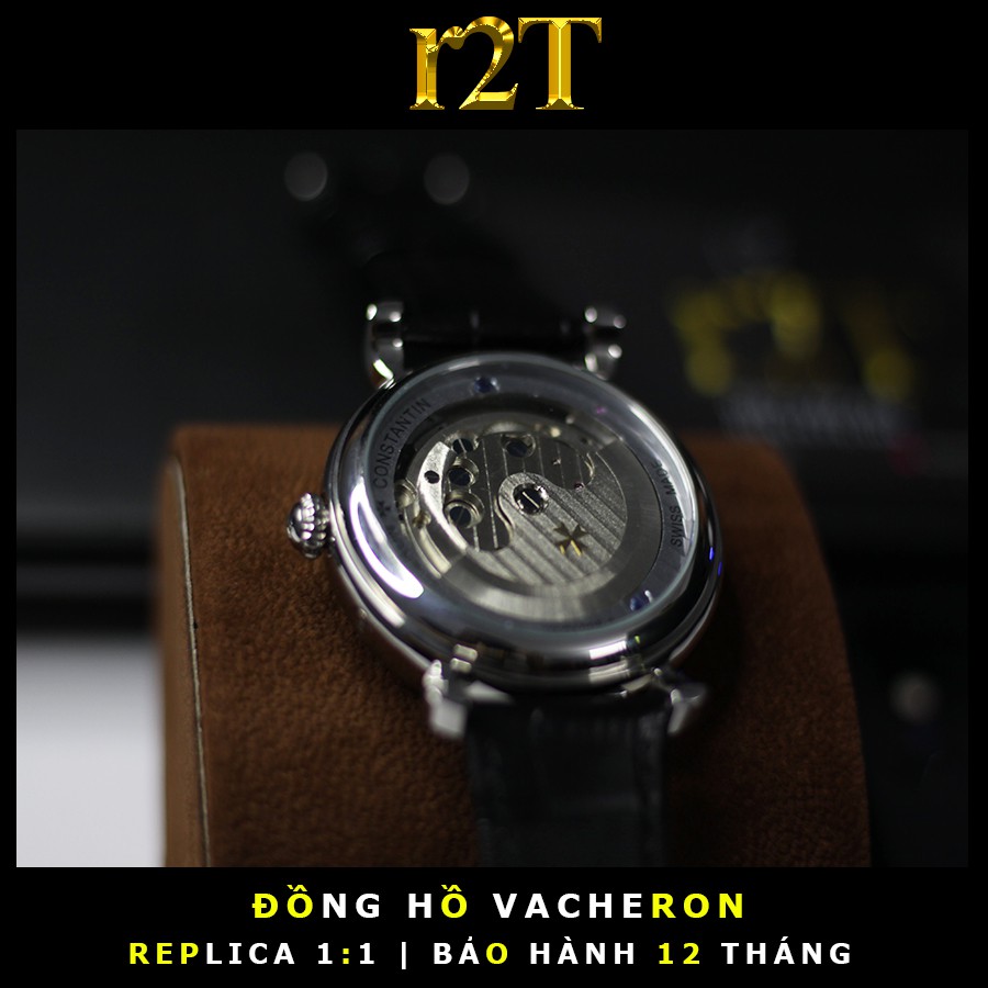 Đồng Hồ Cơ Nam Vacheron Cao Cấp - Đồng Hồ Automatic Dây Da Nam Chính Hãng