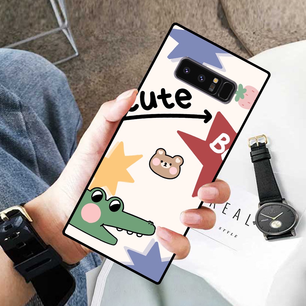 Ốp lưng Samsung Note 8 - Note 9 in hình cá mập, khủng long dễ thương, cute (T01 - T06)