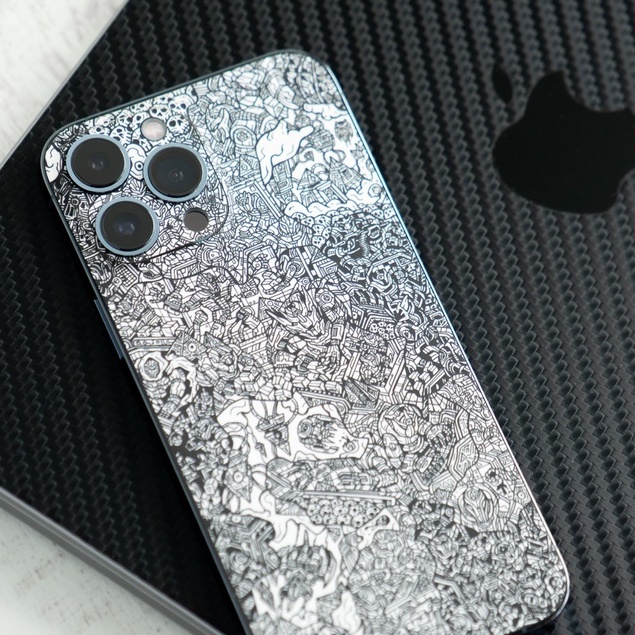 Skin dán điện thoại mẫu Robot Camo