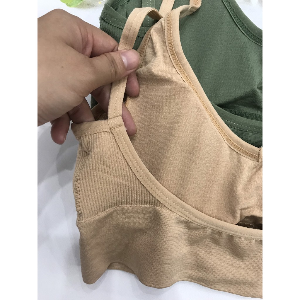 Áo bra khứa cotton khoét lưng sâu, áo lót tăm bralette co dan tập gym, yoga, Leblur | BigBuy360 - bigbuy360.vn