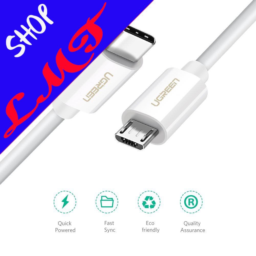 Cáp USB Type-C to Micro USB dài 1.5m Ugreen 40419 chính hãng