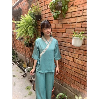 ĐỒ LAM ĐI CHÙA # XÉO NƠ LỤA CAO CẤP