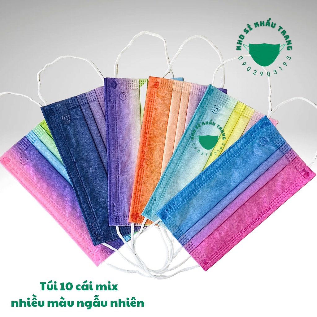 Túi 10 cái khẩu trang Gmask họa tiết siêu dễ thương mix nhiều hình