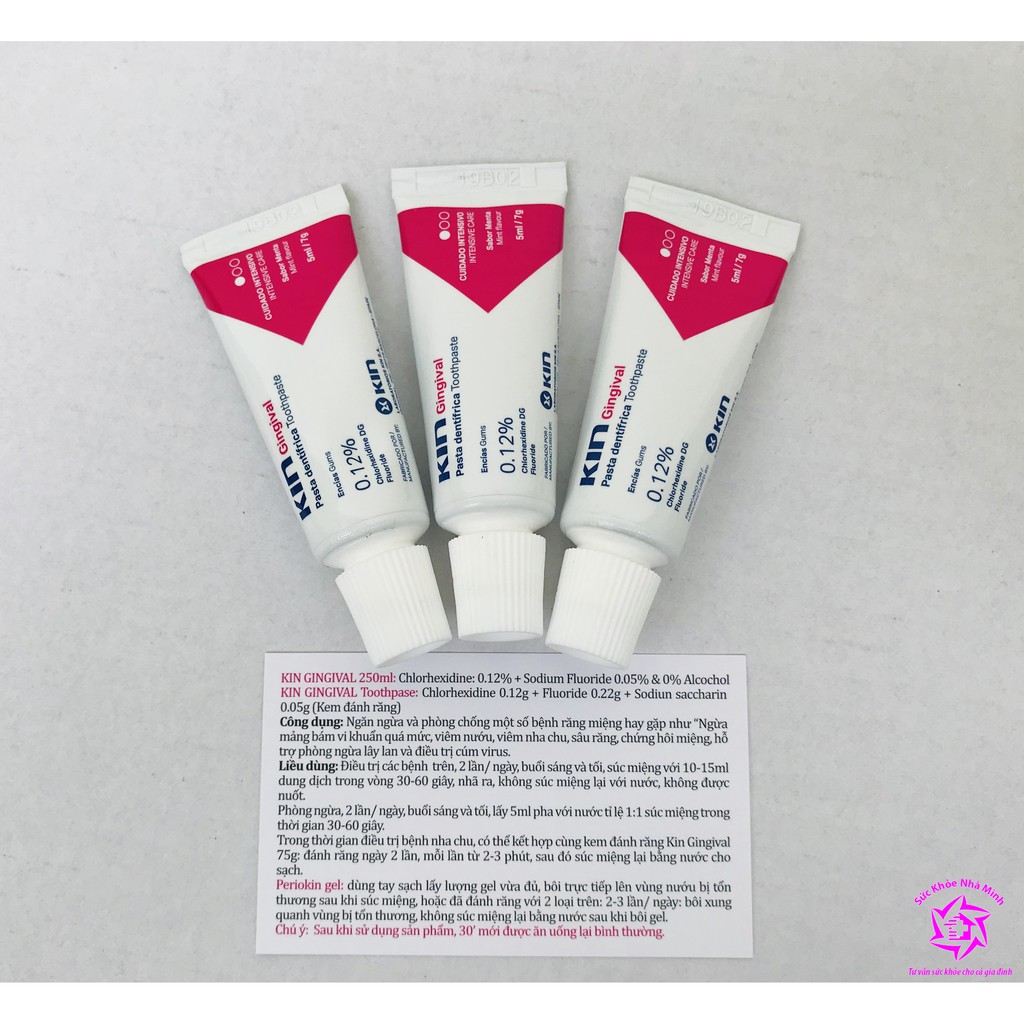 SKNM |  Liệu Trình Hết Chảy Máu Chân Răng, Hôi Miệng - Kin Gingival Toothpaste ® 7g