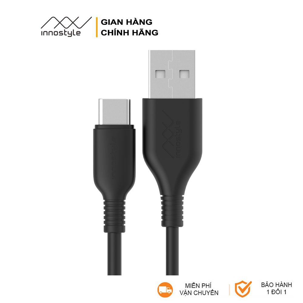 Cáp innostyle Jazzy USB-A ra USB-C 1m2 - Hỗ trợ sạc nhanh 15W