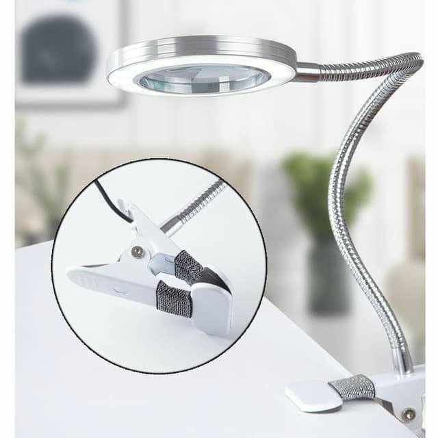 Đèn LED mini kẹp bàn 2 chế độ dùng trong phun xăm nối mi spa làm nail - lucy store thiết bị vật tư spa