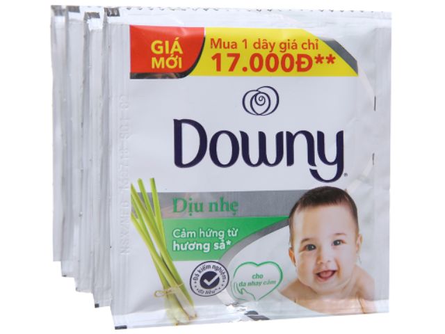 Dây nước xả vải Downy 10 gói Đen huyền bí/đỏ đam mê/trắng dịu nhẹ