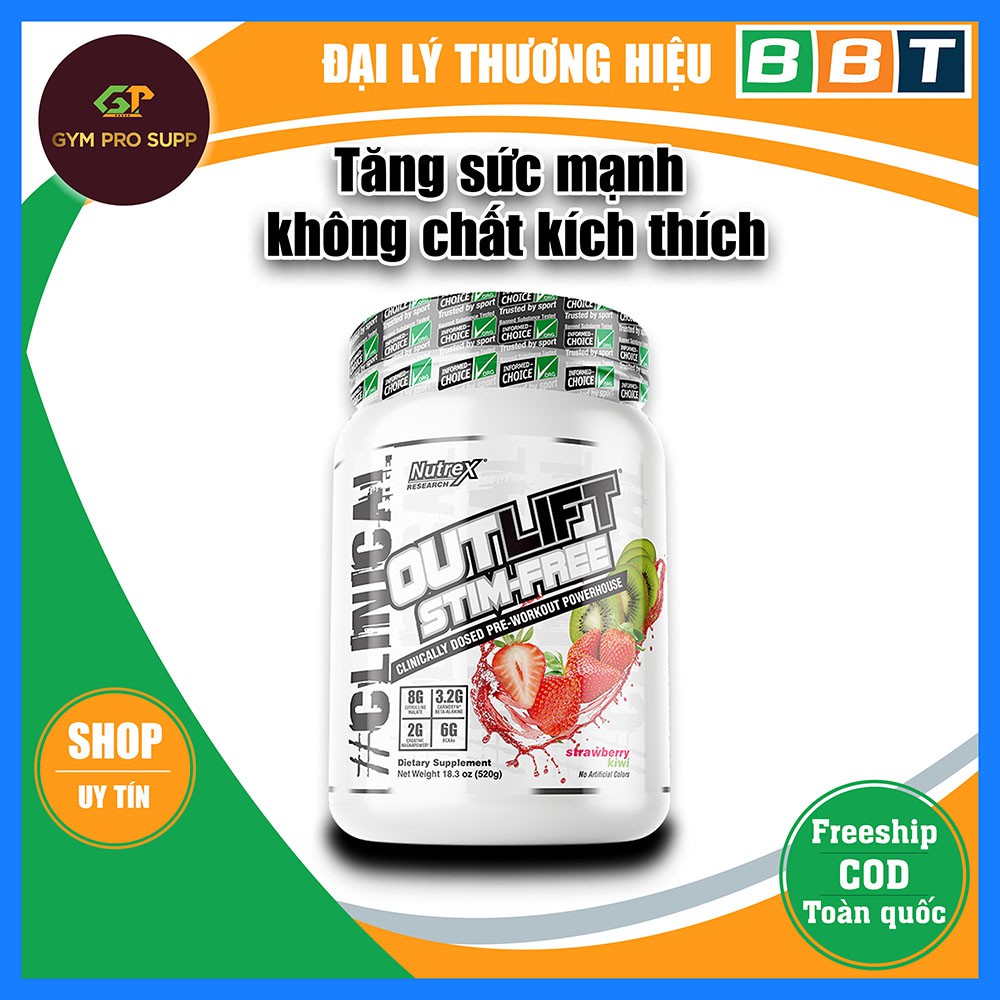 Nutrex Outlift Stim-Free 20 Serving - Thực phẩm bổ sung