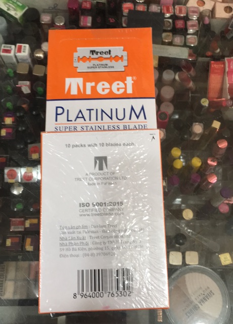 Lưỡi lam Treet Platinum hộp màu cam 100 lưỡi