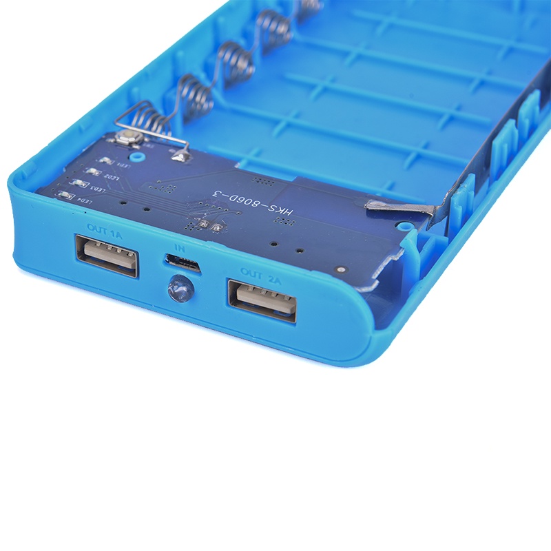 Hộp Đựng Pin Dự Phòng 2A 6x18650 Không Dùng Pin