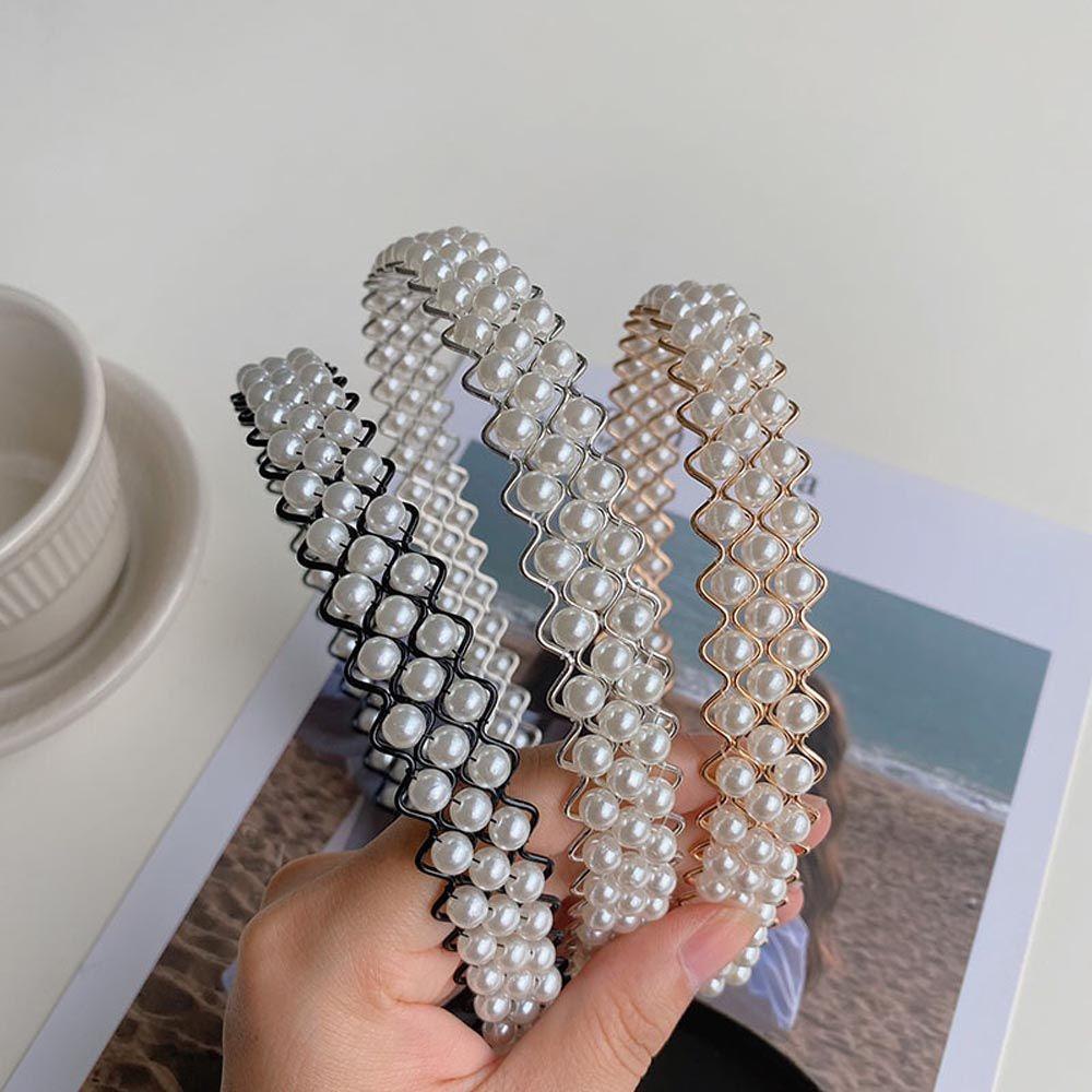 NICKOLAS Băng Đô Cài Tóc Gợn Sóng Chống Trượt Cho Nữ