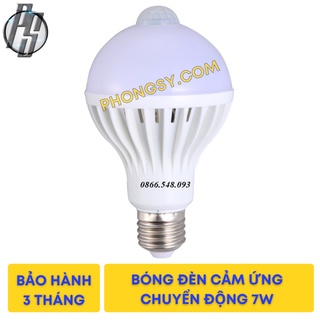 Bóng đèn cảm ứng hồng ngoại 7W