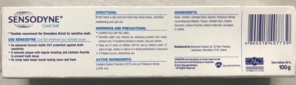 KEM ĐÁNH RĂNG SENSODYNE MÁT LẠNH 100g