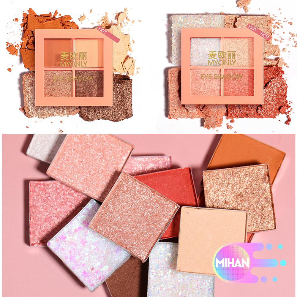 [Hàng mới về] Bảng Phấn Mắt Mihan1 Kháng Nước Và Trang Điểm Lâu Trôi Cao Cấp