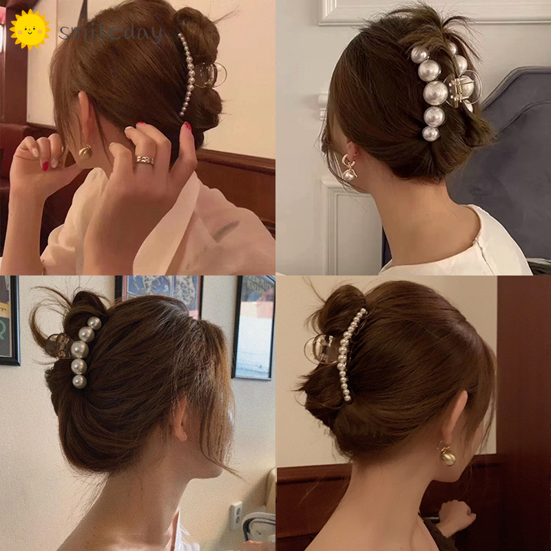 Kẹp Tóc Đính Hạt Đơn Giản Thời Trang Nữ Tính