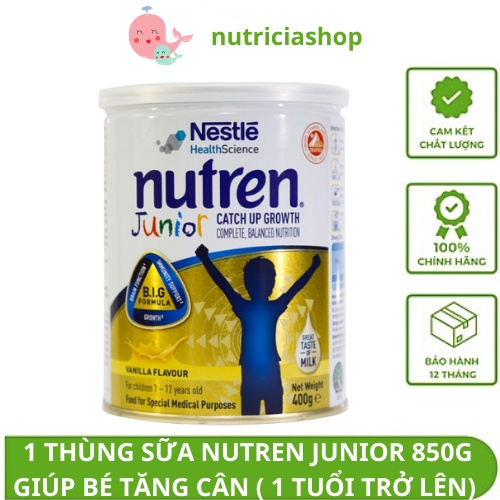 Sữa bột Nestle Nutren Junior 400gr / 800gr Cho Bé 1-12 Tuổi
