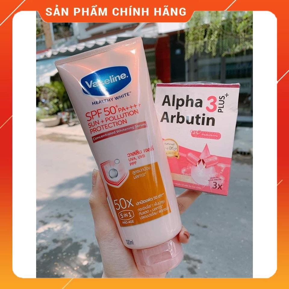 DƯỠNG THỂ trắng da Vaseline 50x SPF 50+ Thái Lan