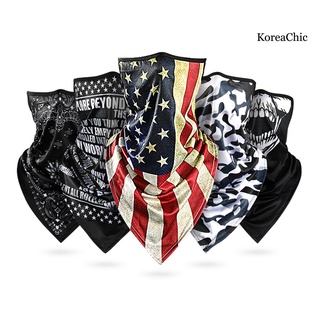 Khăn Che Mặt Hình Tam Giác Bằng Lụa Lạnh Nhanh Khô Chống Nắng Phong Cách Hàn Quốc Dùng Khi Lái Xe Ngoài Trời