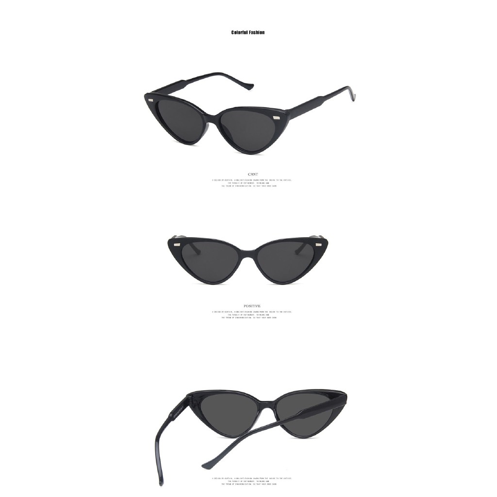 Kính Mát Gọng Nhỏ Hình Mắt Mèo Thời Trang Retro Chống Tia Uv400 Cho Nữ gentle monster | BigBuy360 - bigbuy360.vn