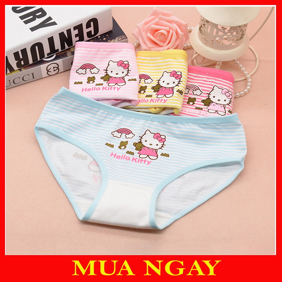 Combo 10 Chip Tam Giác Bé Gái Hoạ Tiết Kitty - TG2