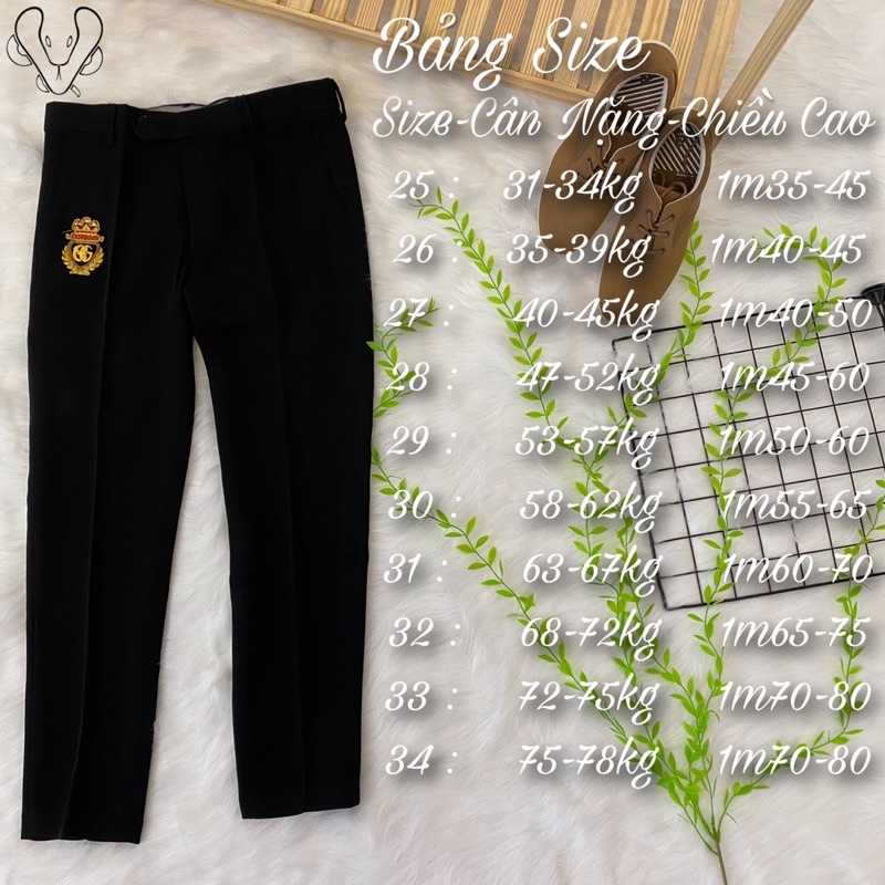 Quần Logo Đính Đá ( Ảnh Thật ) - Chất Vải Cao Cấp (Ko Nhăn) - Quần Âu Logo , Quần Tây Nam , Quần Vải Logo - Lim Wen | BigBuy360 - bigbuy360.vn