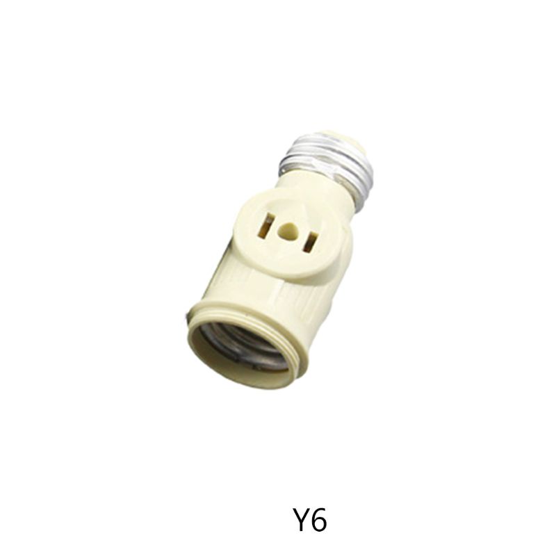 Đuôi Đèn Chuyển Đổi E26 Sang 2 Ổ Cắm Kèm Công Tắc Dây Xích Kéo Chuyên Dụng Cho Garage Utilit