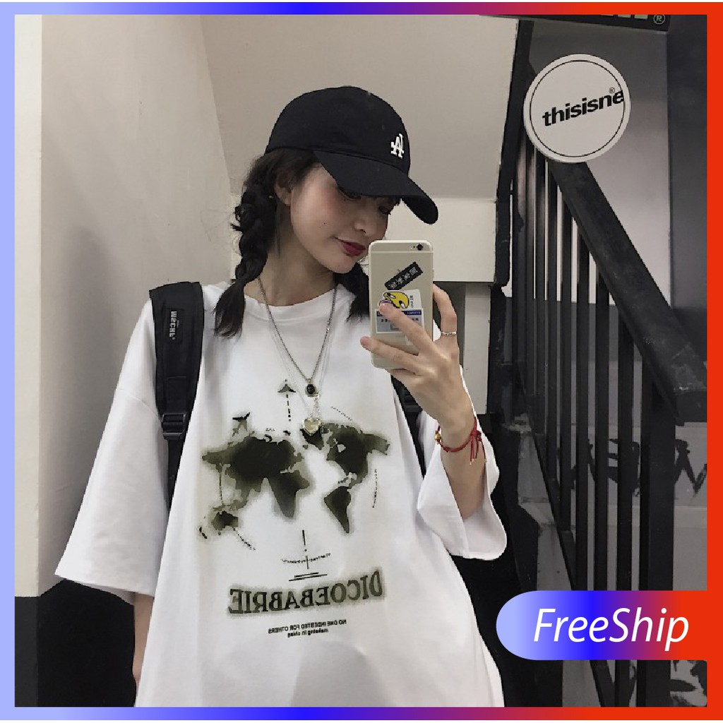 Áo thun nam nữ unisex tay lỡ A31 Trái Đất, áo phông tay lỡ unisex form rộng oversize streetwear | BigBuy360 - bigbuy360.vn