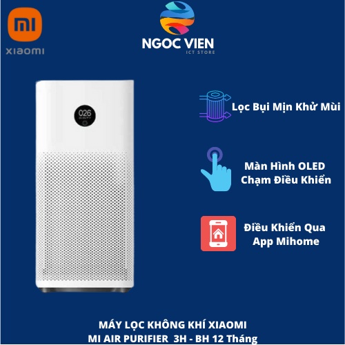 [Hỏa Tốc - HCM] Máy Lọc Không Khí Mi Air Purifier 3H | 3C Chính Hãng | Bản Quốc Tế | BH 12 Tháng | Ngocvienstore