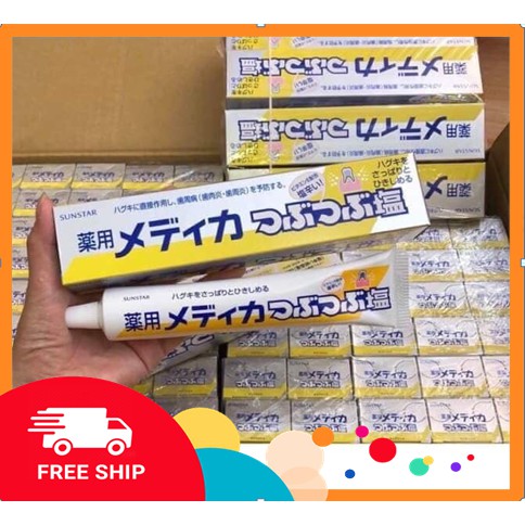 Kem đánh răng muối Nhật Bản [FREE SHIP] mẫu mới nhất, chống ê buốt và tụt lợi đưa lại hàm răng chắc khỏe và sáng