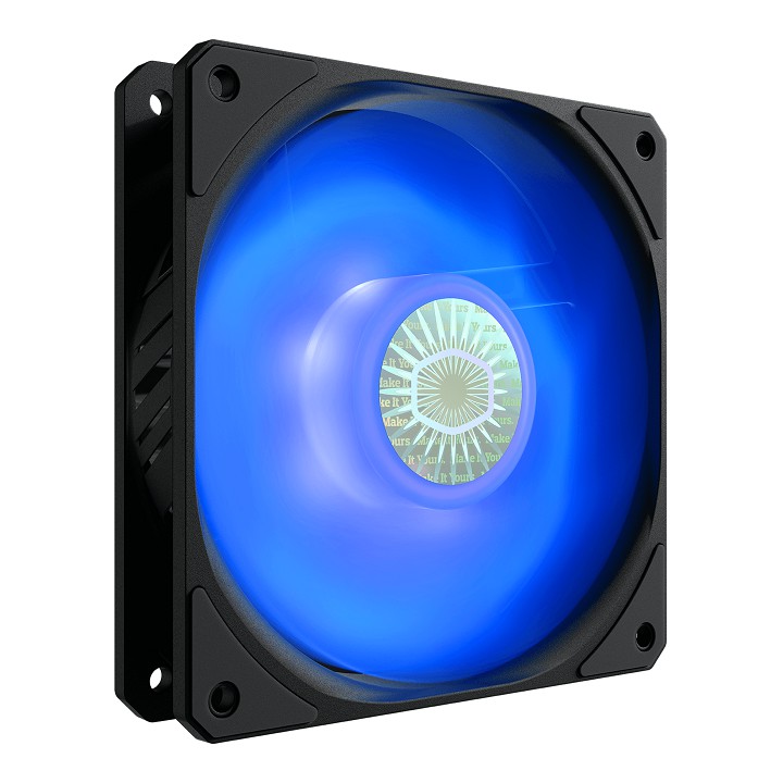 Quạt fan case 12cm Cooler Master SickleFlow 120 Blue - Sức gió tốt, quay êm, bền bỉ, đèn led đơn xanh dương