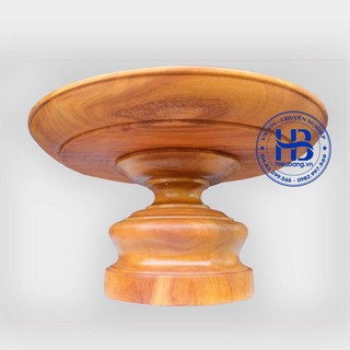 Mâm bồng bằng gỗ Gõ Nội Thất25xcao 10cm