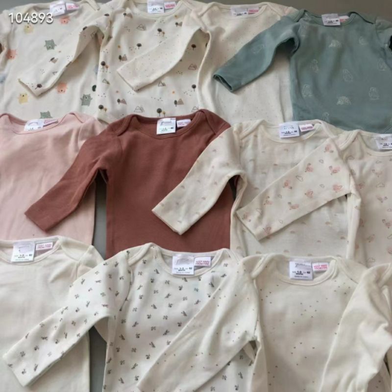Áo dài tay body xuất xịn các hãng zara, h&m cho bé