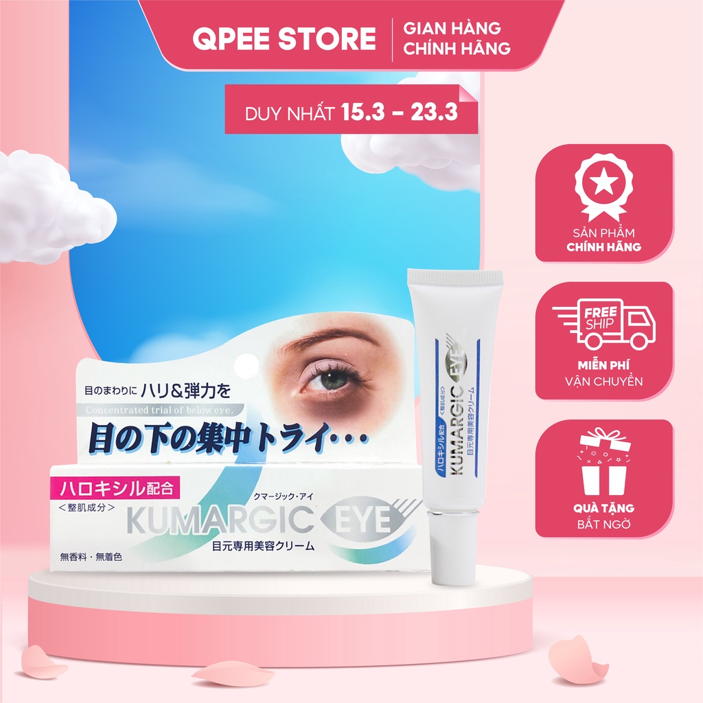 ✅[CHÍNH HÃNG] Kem ngăn ngừa thâm quầng mắt Kumargic Eye Nhật Bản - QPEESTORE