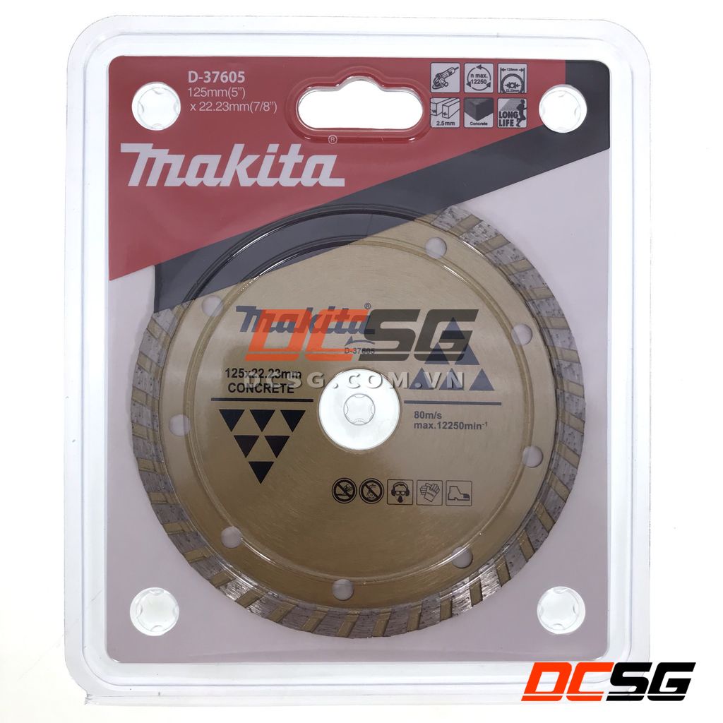 Đĩa cắt kim cương dạng dợn sóng 125x22.23mm Makita D-37605 | DCSG