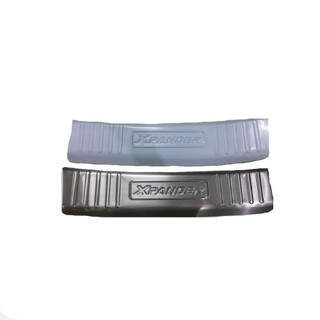 Ốp bậc chống trầy cốp trong mitsubishi xpander inox cao cấp