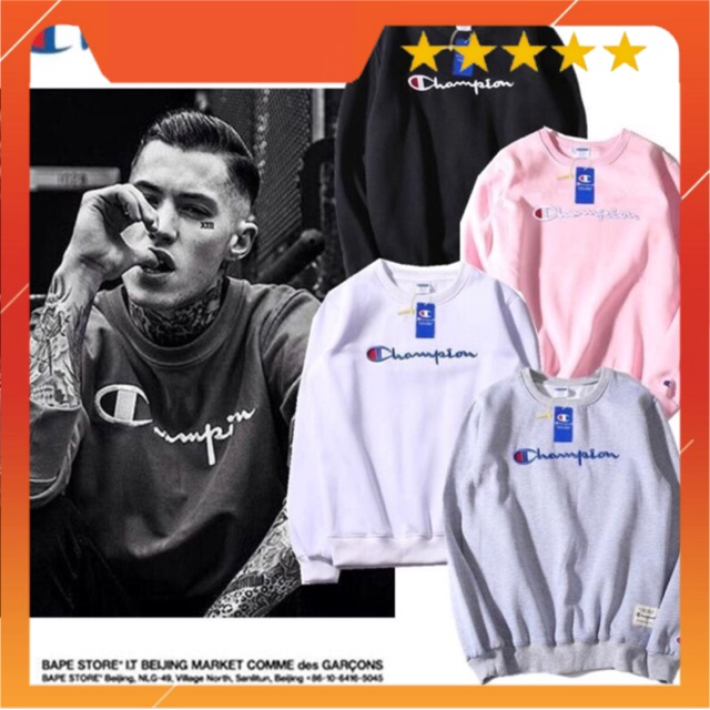 [Freeship] Sweater Champion thêu, áo nỉ Champion -A33