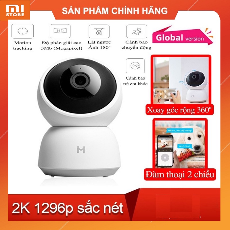 Camera giám sát ip Xiaomi Imilab A1 2k 1296p quay 360 độ - Bản quốc tế camera milab A1 2k