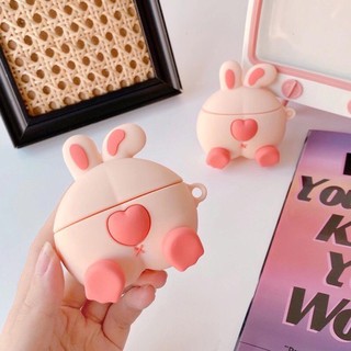 Case Airpods 1/2/pro Mông Thỏ Trái Tim