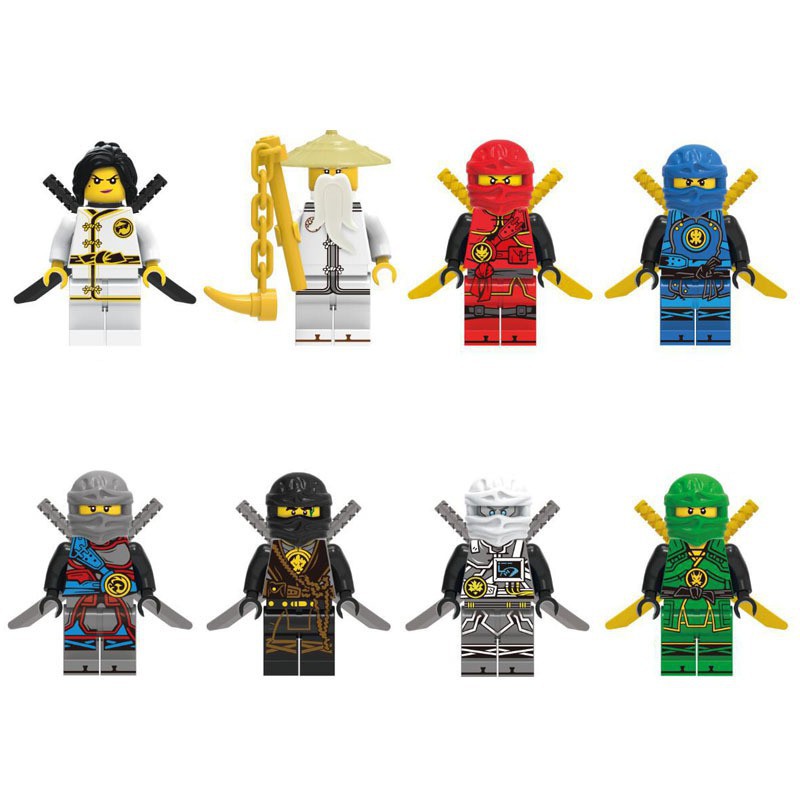 Mới Set 8 Mô Hình Lego Ninjago Mini Cho Bé