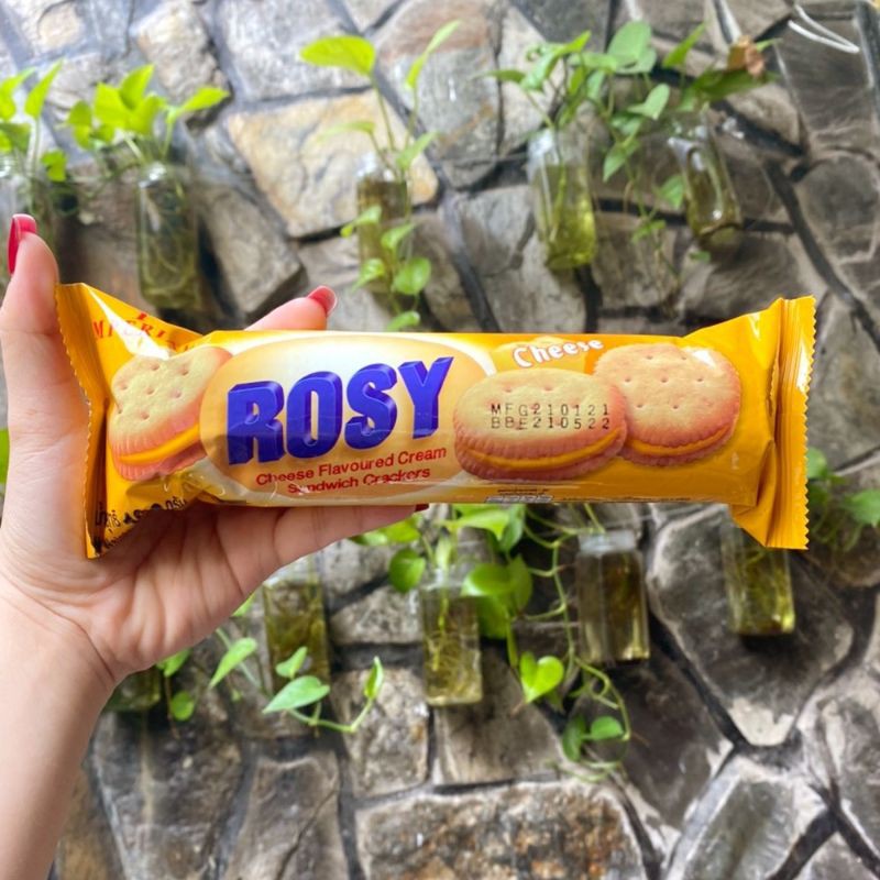 Bánh Quy Phô Mai Thái Lan Rosy Gói 100g - Bánh Kẹo Đồ Ăn Vặt Nội Địa Thái Lan - Ruvask