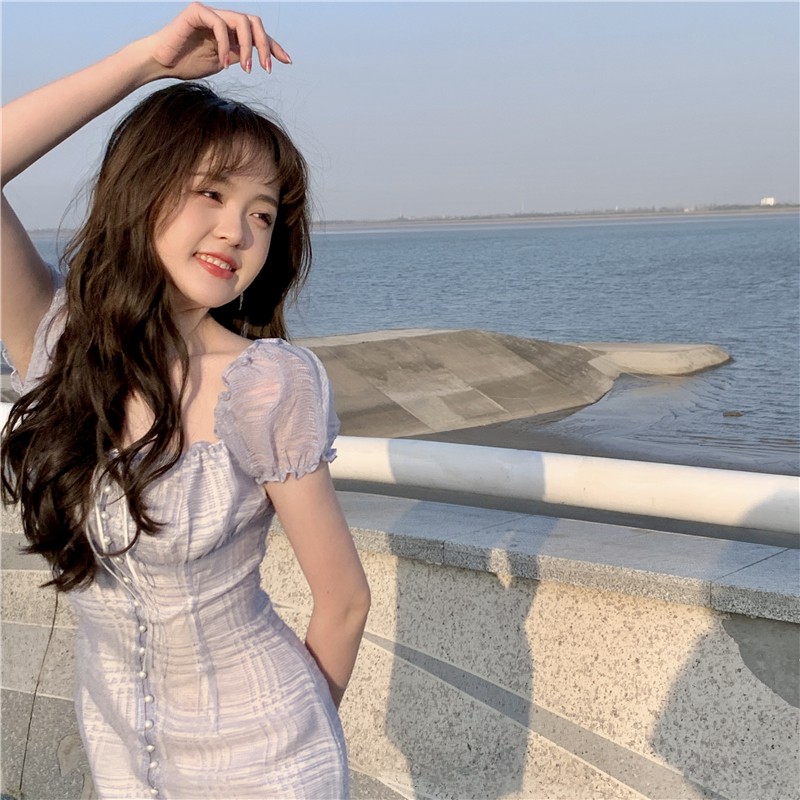 [FREESHIP] 🍨🍧🍧Đầm Cổ Vuông ,Váy Cổ Vuông Tay Phồng Cao Cấp Phong Cách Hàn Quốc Siêu Ngọt Ngào Cho Nữ🍧🍧🍨 | BigBuy360 - bigbuy360.vn