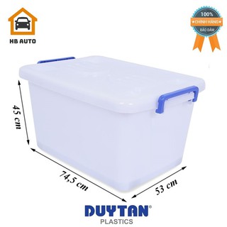 [ TIỆN LỢI] Thùng Nhựa Tiện Lợi 120L Có Bánh Xe (74.5 x 53 x 45 cm) No.213 giúp bảo quản đồ đạc của gia đình