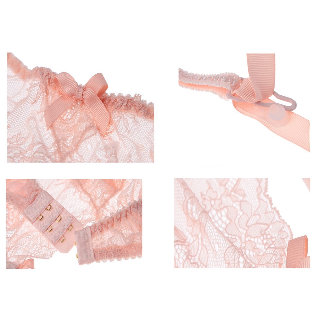 Set đồ lót Varsbaby phối ren siêu mỏng phong cách gợi cảm dành cho nữ